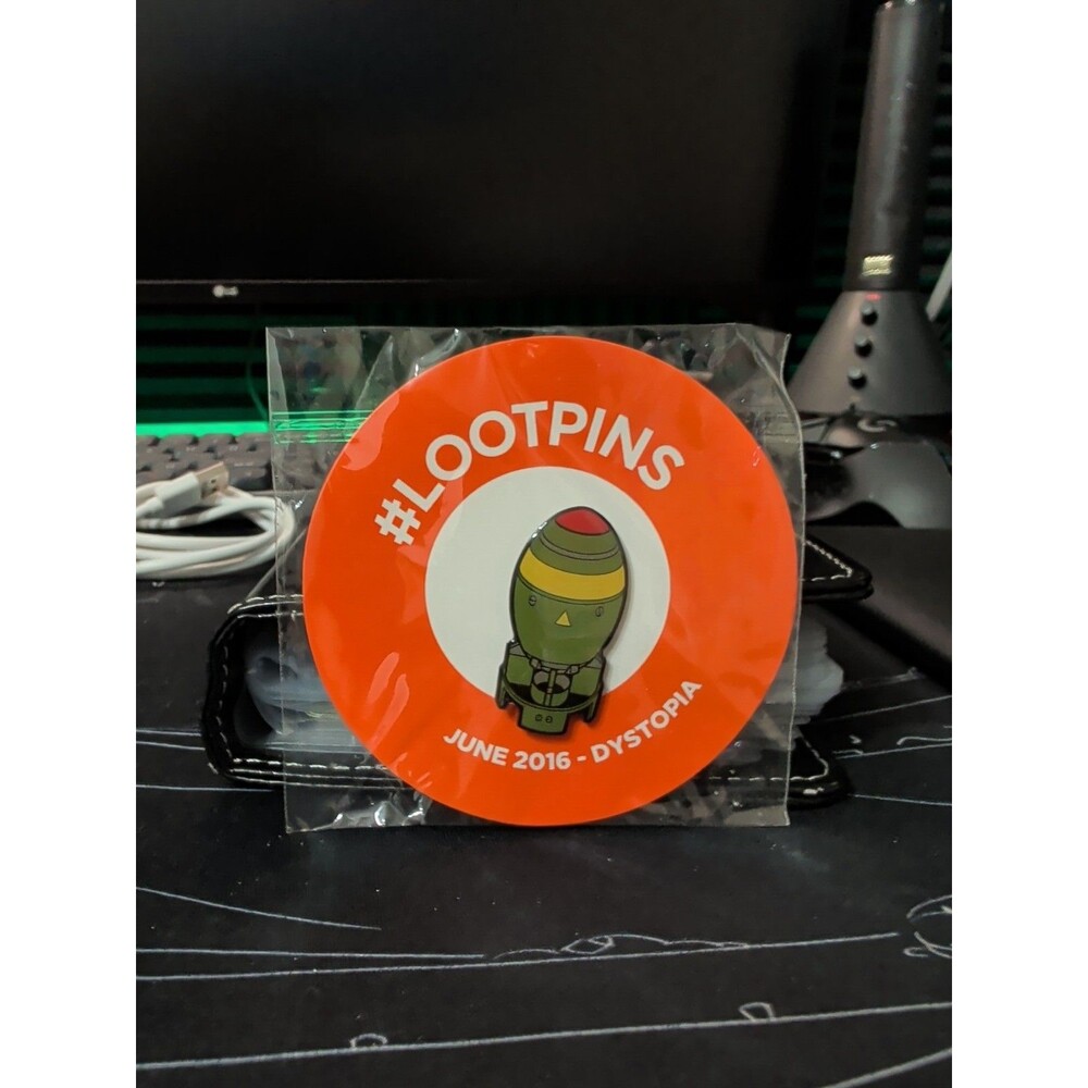 Lootpins June 2016 Dystopia loot Crate Bomb Pin